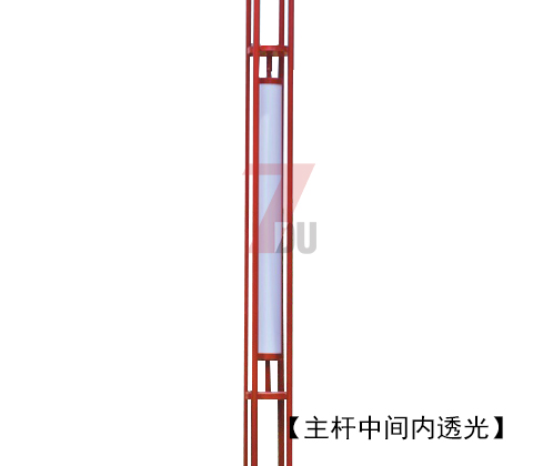 (QDJGDZ-017)红色火焰造型特色广场园林91香蕉在线观看主杆内透光位置