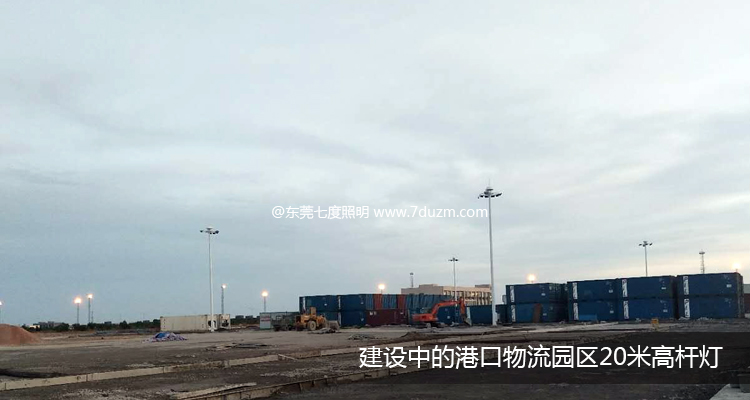 建设中的港口物流园区91香蕉APP污安装效果展示
